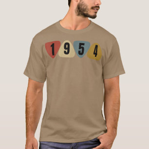 Geboren in 1954 Guitarist Guitar Pick Music Birthd T-shirt