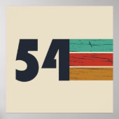 Geboren in 1954  jaar poster (Voorkant)