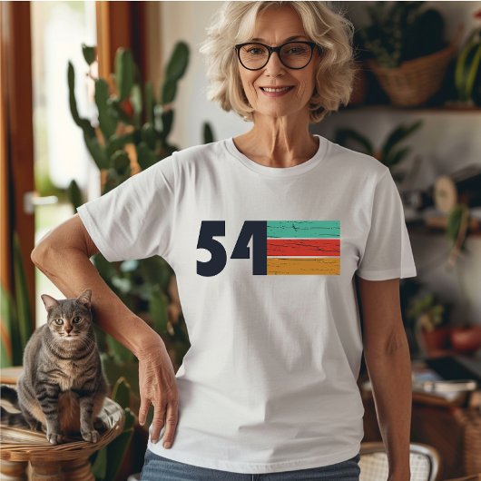 Geboren in 1954  jaar t-shirt