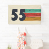 Geboren in 1955  70ste verjaardagscadeau spandoek (Insitu)