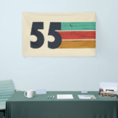 Geboren in 1955  70ste verjaardagscadeau spandoek (Beurs)