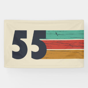 Geboren in 1955 70ste verjaardagscadeau spandoek