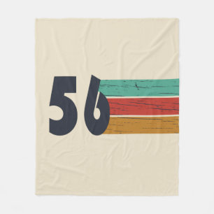 Geboren in 1956 vintage 70e verjaardag cadeau fleece deken