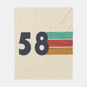 Geboren in 1958  fleece deken