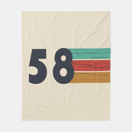 Geboren in 1958  fleece deken (Voorkant)