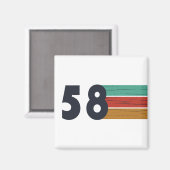 Geboren in 1958  magneet (Voorkant / Achterkant)