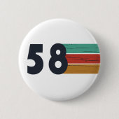 Geboren in 1958 ronde button 5,7 cm (Voorkant)