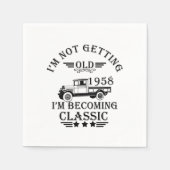 Geboren in 1958 verjaardagsfeest servet (Voorkant)