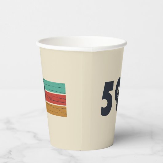 Geboren in 1959  papieren bekers (Rechts)