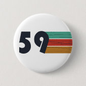 Geboren in 1959 ronde button 5,7 cm (Voorkant)