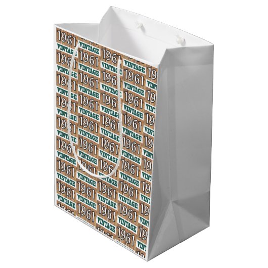 Geboren in 1961 middelgrote cadeautas (Achterkant Gekanteld)