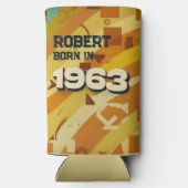 Geboren in 1963 - Geometrisch ontwerp - Retro 60s (Achterkant)