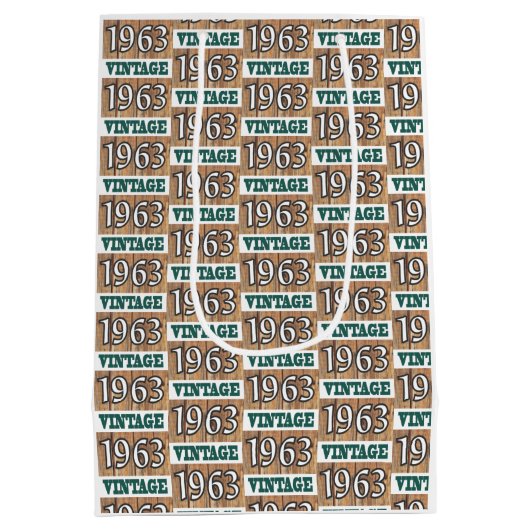 Geboren in 1963 middelgrote cadeautas (Achterkant)