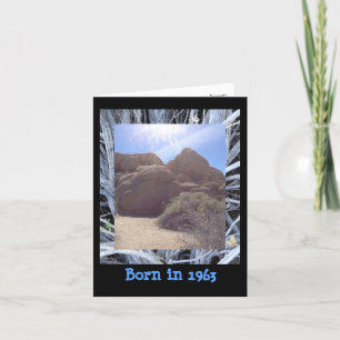 Geboren in 1963 Plechtige feiten op Birthday Kaart