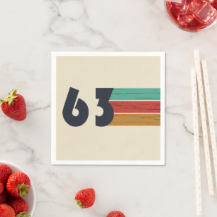 Geboren in 1963  verjaardagsfeest servet