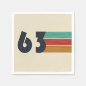 Geboren in 1963  verjaardagsfeest servet (Voorkant)