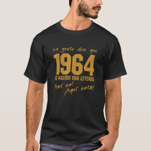 Geboren in 1964, Birthday Outfit Vintage 1964, fee T-shirt
