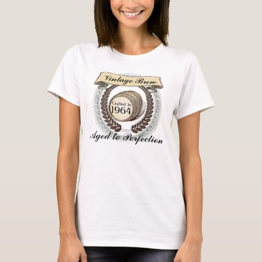 Geboren in 1964, Brew, 50e Birthday Gift T-shirt (Voorkant)