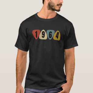 Geboren in 1964 Guitarist Guitar Pick Music Birthd T-shirt