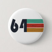 Geboren in 1964 jaar ronde button 5,7 cm (Voorkant)