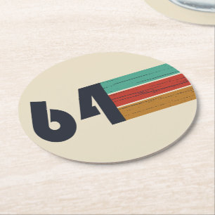 Geboren in 1964  jaar ronde kartonnen onderzetter