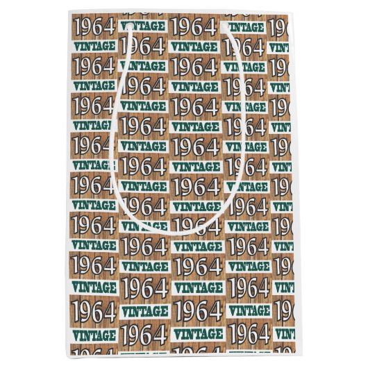 Geboren in 1964 middelgrote cadeautas (Voorkant)