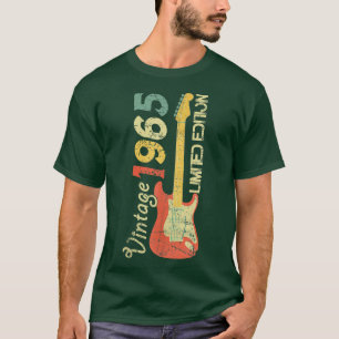 Geboren in 1965, bijtende elektromotorgitaar Music T-shirt