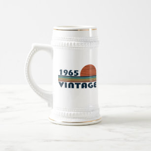 Geboren in 1965 elegante vintage verjaardagscadeau bierpul