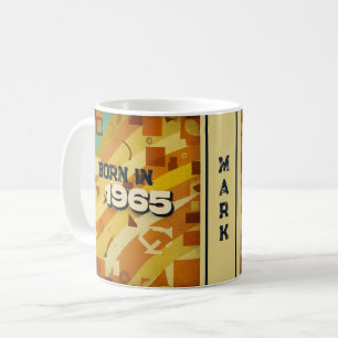 Geboren in 1965 Naam Mok - jaren 60 Retro Geometri