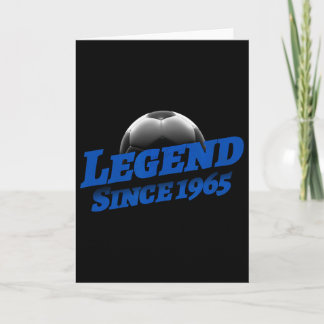 Geboren in 1965 Voetbalfan Verjaardag Legendarisch Kaart