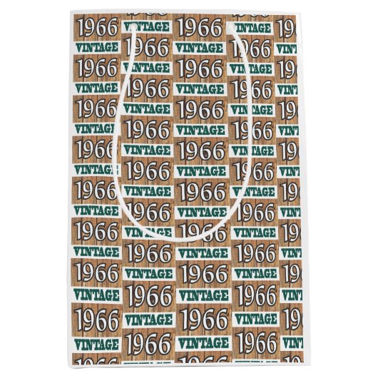 Geboren in 1966 middelgrote cadeautas (Voorkant)