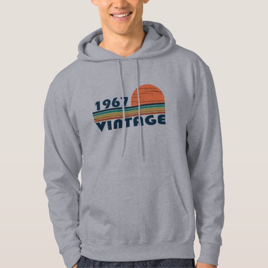 Geboren in 1967 verjaardagscadeau hoodie (Voorkant)