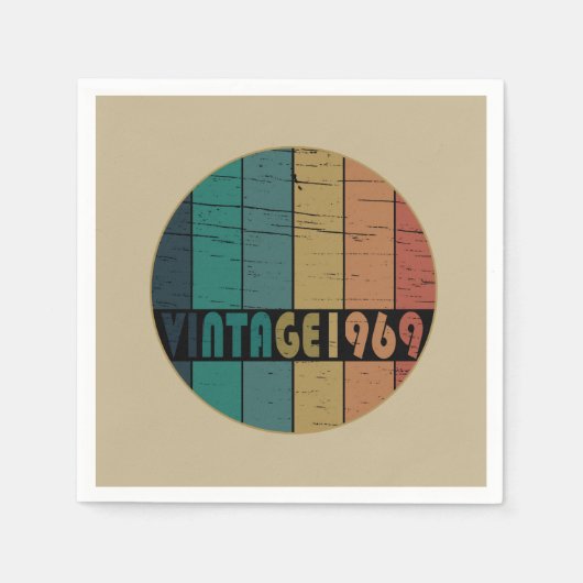 Geboren in 1969 op verjaardag servet (Voorkant)