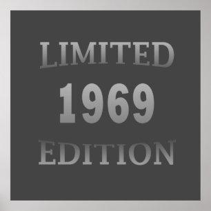 geboren in 1969  verjaardag poster