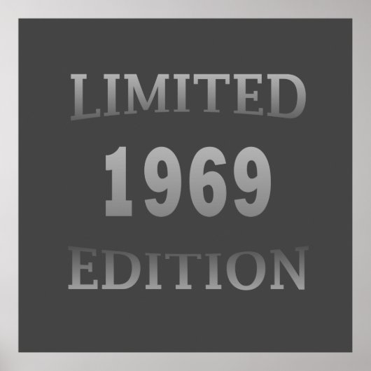 geboren in 1969 verjaardag poster (Voorkant)