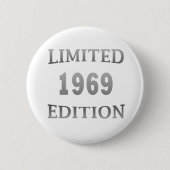 geboren in 1969  verjaardag ronde button 5,7 cm (Voorkant)