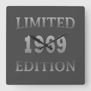 geboren in 1969  verjaardag vierkante klok