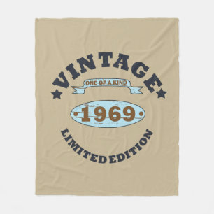 Geboren in 1969  verjaardagscadeau fleece deken