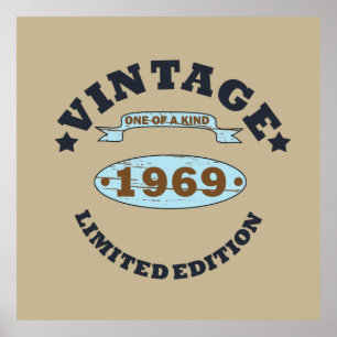 Geboren in 1969  verjaardagscadeau poster