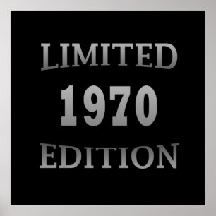 Geboren in 1970, beperkt, verjaardagsjaar poster