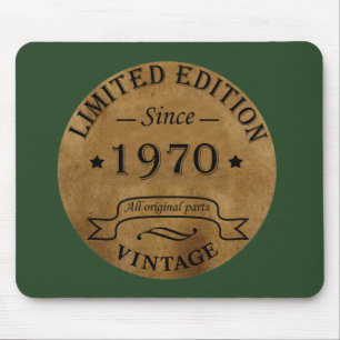 Geboren in 1970 op verjaardag muismat