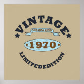 Geboren in 1970 op verjaardag poster (Voorkant)