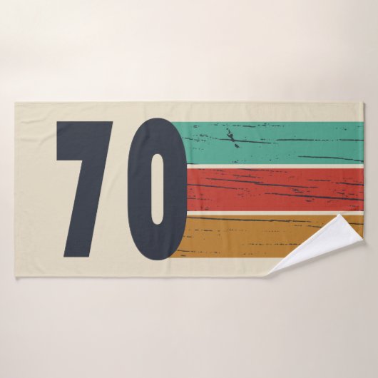 Geboren in 1970 verjaardagscadeau badhanddoek (Badhanddoek)