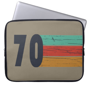 Geboren in 1970 verjaardagscadeau laptop sleeve