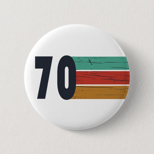 Geboren in 1970 verjaardagscadeau ronde button 5,7 cm (Voorkant)