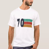 Geboren in 1970 verjaardagscadeau t-shirt (Voorkant)