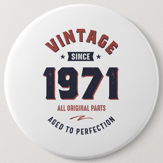 Geboren in 1971. ronde button 6,0 cm (Voorkant)