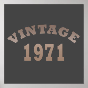 geboren in 1971  verjaardag poster