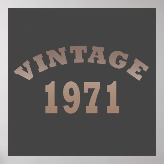 geboren in 1971  verjaardag poster (Voorkant)