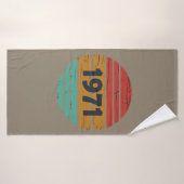 Geboren in 1971 verjaardagscadeau badhanddoek (Badhanddoek)